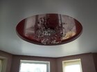 Сатиновый натяжной потолок для студии